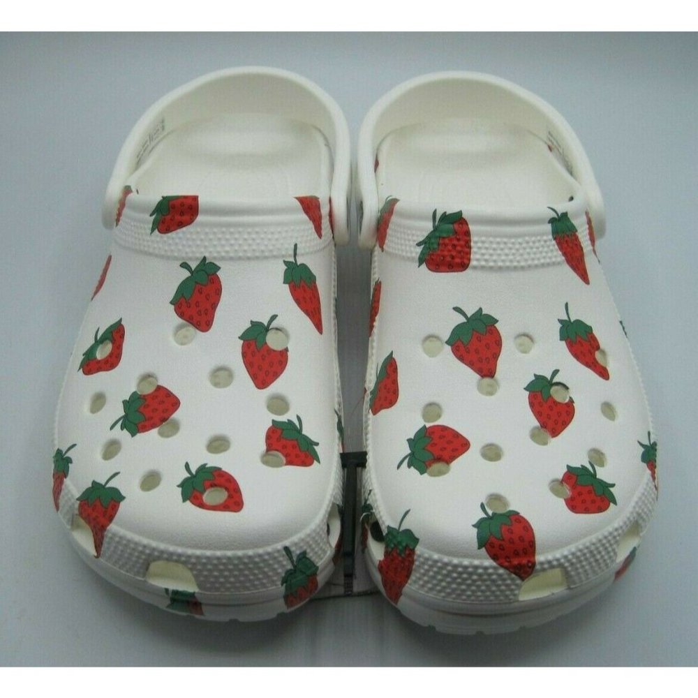 Women's Size 11 CROCS Vacay Vibes Strawberry Slip-On Clog Comfort Shoes Men's 9 